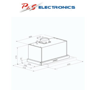 Omega 90cm Slide-out Rangehood_ORT91X