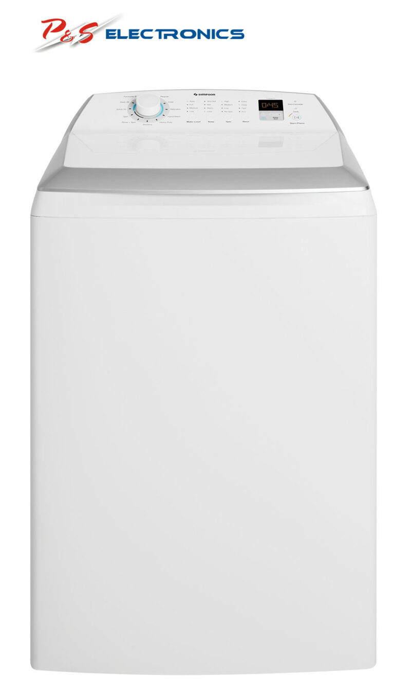 Simpson SWT1043 10kg Top Load Washing Machine Hero Image high