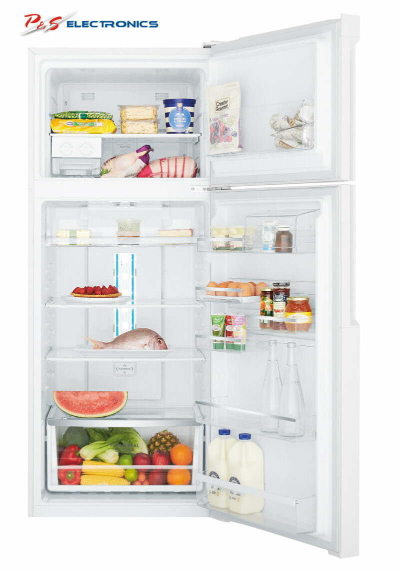 Westinghouse 460L Top Mount Fridge WTB4600WC R Door Open high