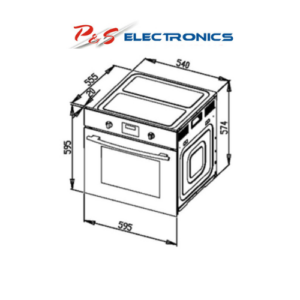 Robinhood 65L 5 Function Built-In Oven OBD605K65SS