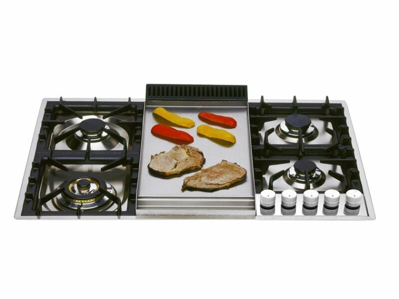 Carton damaged ILVE 90 cm stainless steel flush gas hob 4 burners and fry top_XLPT90FD