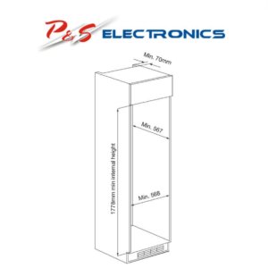 Kleenmaid Integrated Top Mount Refrigerator With Bottom Mount Freezer CRZ25511