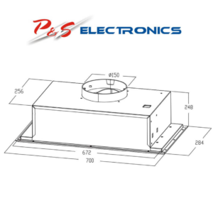 Kleenmaid 70cm Fixed Stainless Steel Undermount Rangehood RHUC91