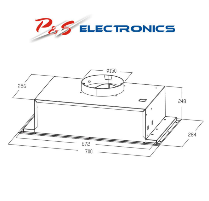 Kleenmaid 70cm Fixed Stainless Steel Undermount Rangehood RHUC91