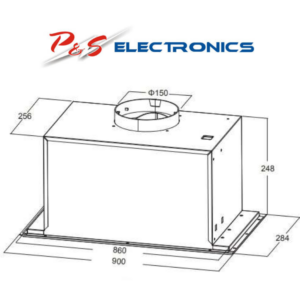 Kleenmaid 90cm Stainless Steel Fixed Undermount Rangehood RHUC92