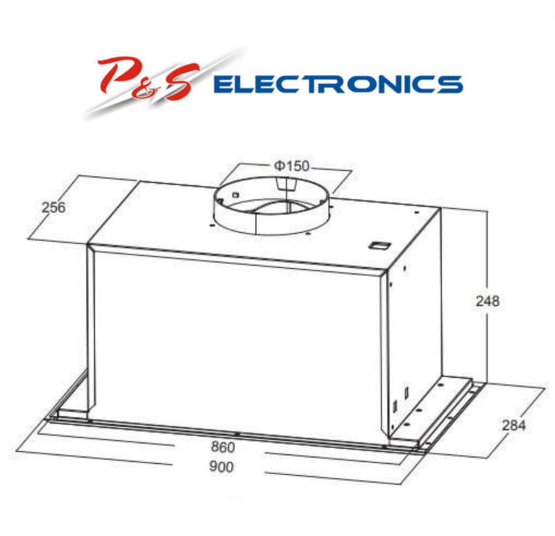 Kleenmaid 90cm Stainless Steel Fixed Undermount Rangehood RHUC92