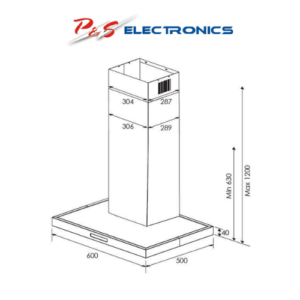 Kleenmaid Rangehood Canopy 60cm Stainless Steel RHSC61