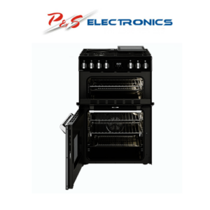 Belling 600mm Mini Richmond Dual Fuel Range Cooker with Two Oven Cavities - Black_BMR60DODFB