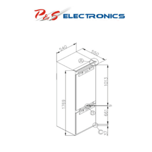 Inalto 244L Integrated Fridge/Freezer- IIFF241, Carton Damaged