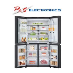 LG 637L French Door Fridge with Ice and Water Matte Black, GF-L700MBL. Carton Damaged