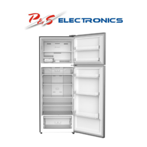 Esatto 413L Top Mount Frost Free Fridge Stainless Steel