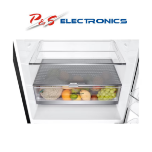 LG 420L Bottom Mount Non-Plumbed Fridge Matte Black