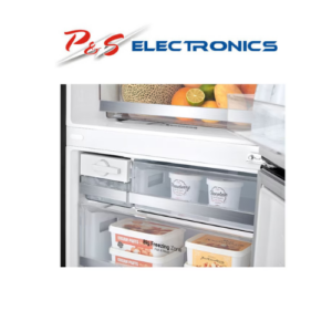 LG 420L Bottom Mount Non-Plumbed Fridge Matte Black