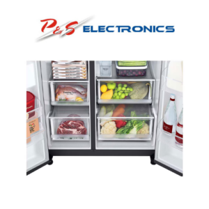 LG 635L Side by Side Fridge with Non-Plumbed Ice & Water Dispenser