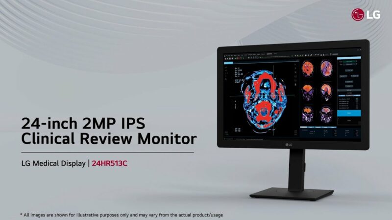 LG 24” 2MP IPS Clinical Review Monitor 24HR513C-B - Factory Seconds