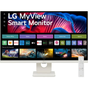 LG MyView 27SR73U-W 27" 4K HDR Smart Monitor, Carton Damaged