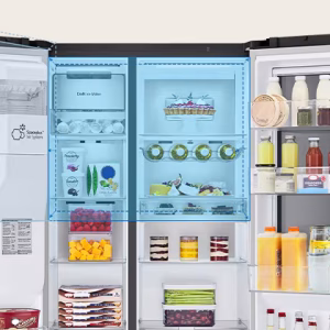 LG 635L Side By Side Refrigerator - GS-D600MBLC - Carton Damaged