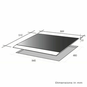 Omega 90cm Natural Gas Cooktop_OGG96A Carton Damaged