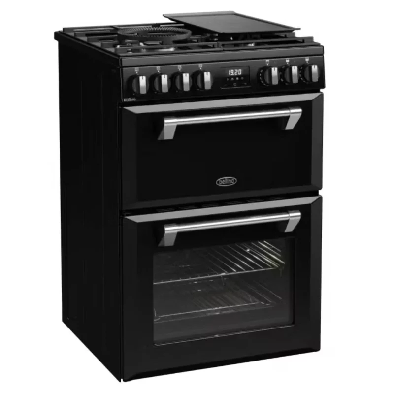 Belling Mini Richmond 60cm Dual Fuel Range Cooker Black BMR60DODFB - Carton Damaged
