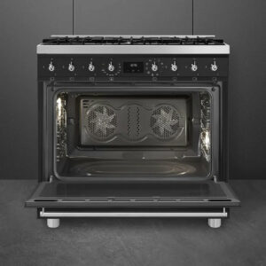 Smeg 900mm Classic Freestanding Pyrolytic Cooker - Matte Black_CSP9GMMBA2