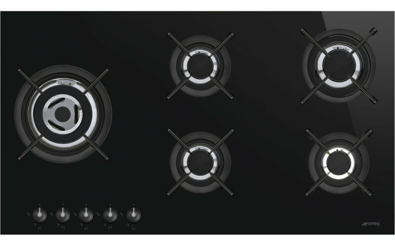 Smeg 90cm Linea Gas On Glass Cooktop PV195LCNAU - Carton Damaged