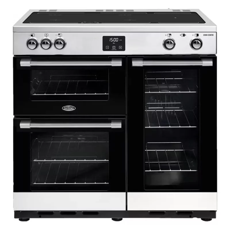 Belling CookCentre Deluxe 90cm Induction Range Cooker - Stainless Steel. BCC900ISS , Factory Seconds
