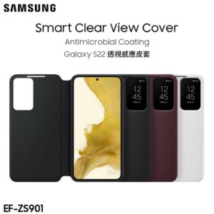 Samsung Galaxy S22 Smart Clear View Cover-EF-ZS901 Brand New