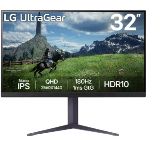 LG 32GS85Q-B 32" Nano IPS QHD 180Hz 1ms Gaming Monitor - Factory Seconds