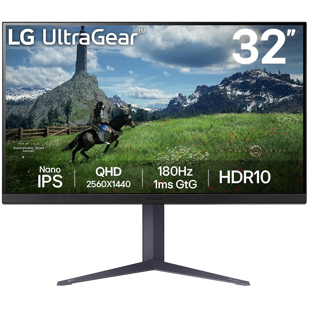 LG 32GS85Q-B 32" Nano IPS QHD 180Hz 1ms Gaming Monitor - Factory Seconds