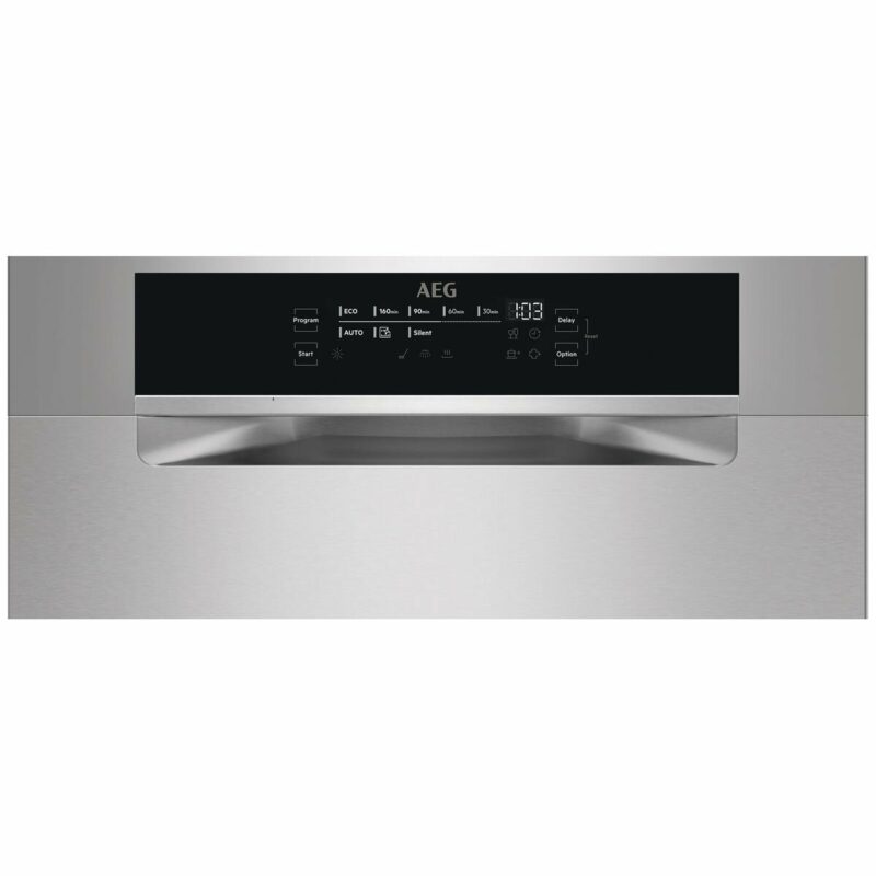 AEG 60cm Built-Under Dishwasher with ComfortRails - Stainless Steel FFE73700PM
