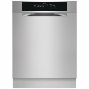 AEG 60cm Built-Under Dishwasher with ComfortRails - Stainless Steel FFE73700PM