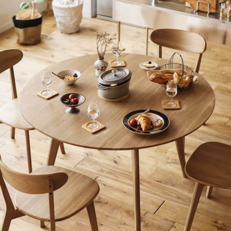 Seren Oak Round Dining Table 3-4 PPL