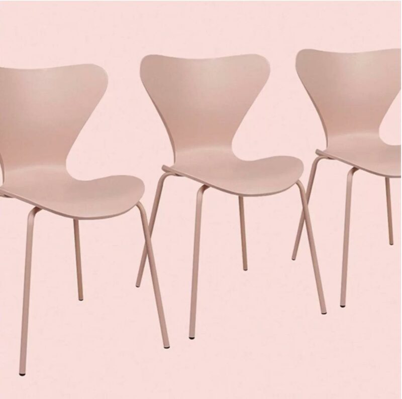 Seven Dining Chair - Dusty Pink