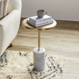 Tribeca Tall Side Table - Brass