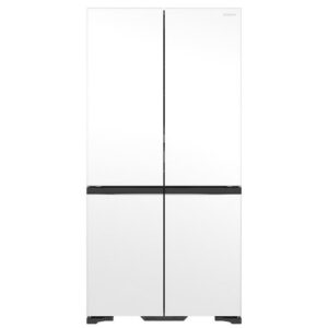 Hitachi RWB640VT0XMGW 638L Mirror Glass White French Refrigerator - Carton Damaged