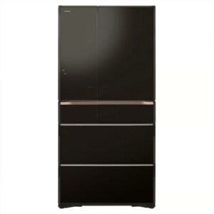 Hitachi RZX740RAXK 735L Multi Drawer French Door Fridge in Black Glass - Factory Seconds