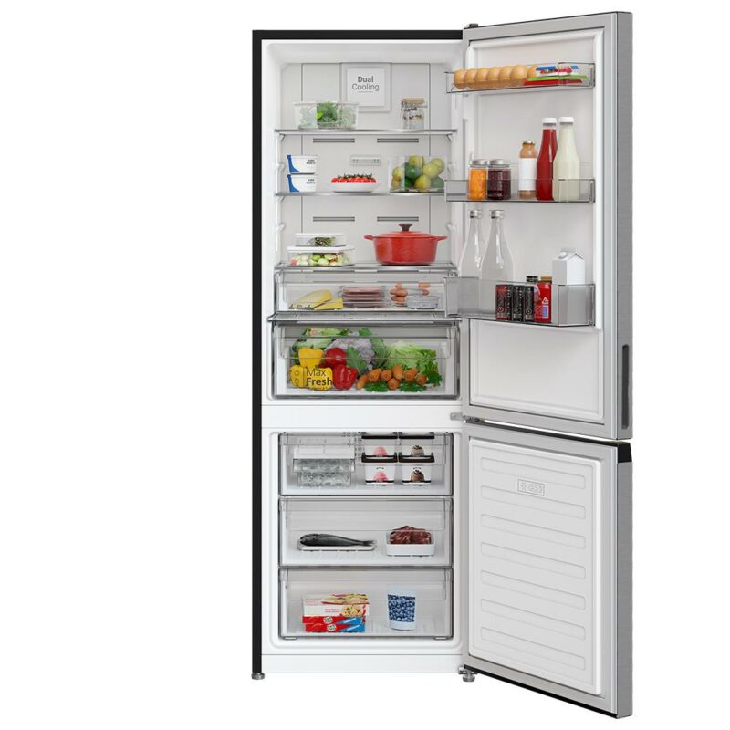 Hitachi 323L Bottom Mount Fridge - Pearl Steel HRBN6340EXAU- Carton Damaged