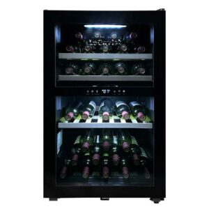 LeCavist LKS56VN2Z 118L Double Zone 56 Bottle Wine Fridge - Factory Seconds
