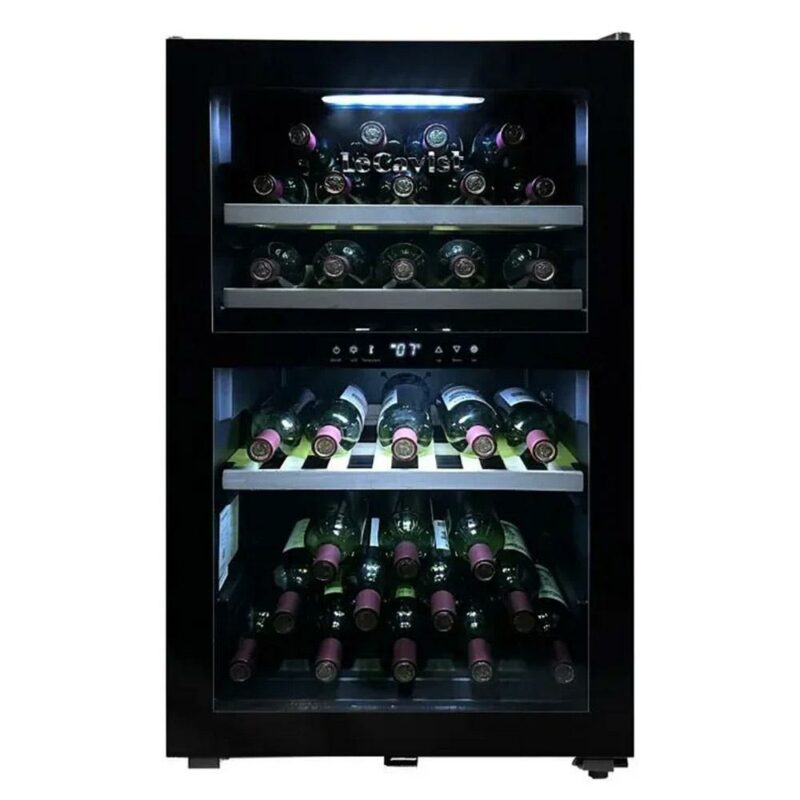 LeCavist LKS56VN2Z 118L Double Zone 56 Bottle Wine Fridge - Factory Seconds