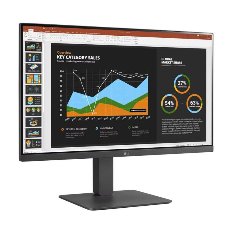 LG 27BR550Y-C 27-inch Full HD IPS Monitor with Built-in Speakers - Carton Damaged
