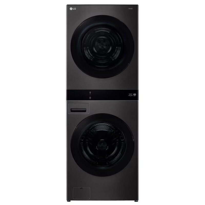 LG WWT-1910B 19/10kg AI WashTower™ Stacked Washer Dryer Combo in Black - Carton Damaged