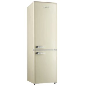 Linarie LKCO250CREAM Annecy 242L Cream Retro Bottom Mount Fridge in Cream - Factory Seconds
