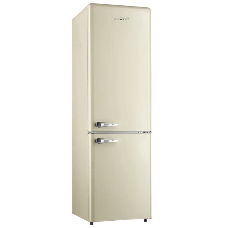 Linarie LKCO250CREAM Annecy 242L Cream Retro Bottom Mount Fridge in Cream - Factory Seconds
