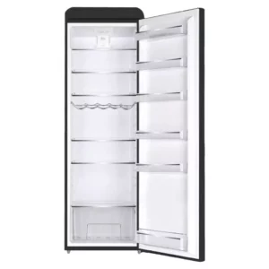 Linarie 328L Single Door Retro Larder Fridge Black LK335LBLACK- Factory Seconds