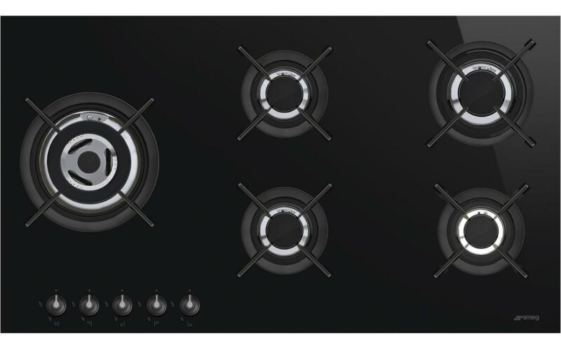 Smeg 90cm Linea Gas On Glass Cooktop PV195LCNAU - Carton Damaged