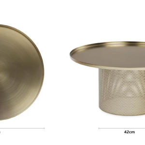 Catalina Brushed Brass Coffee Table