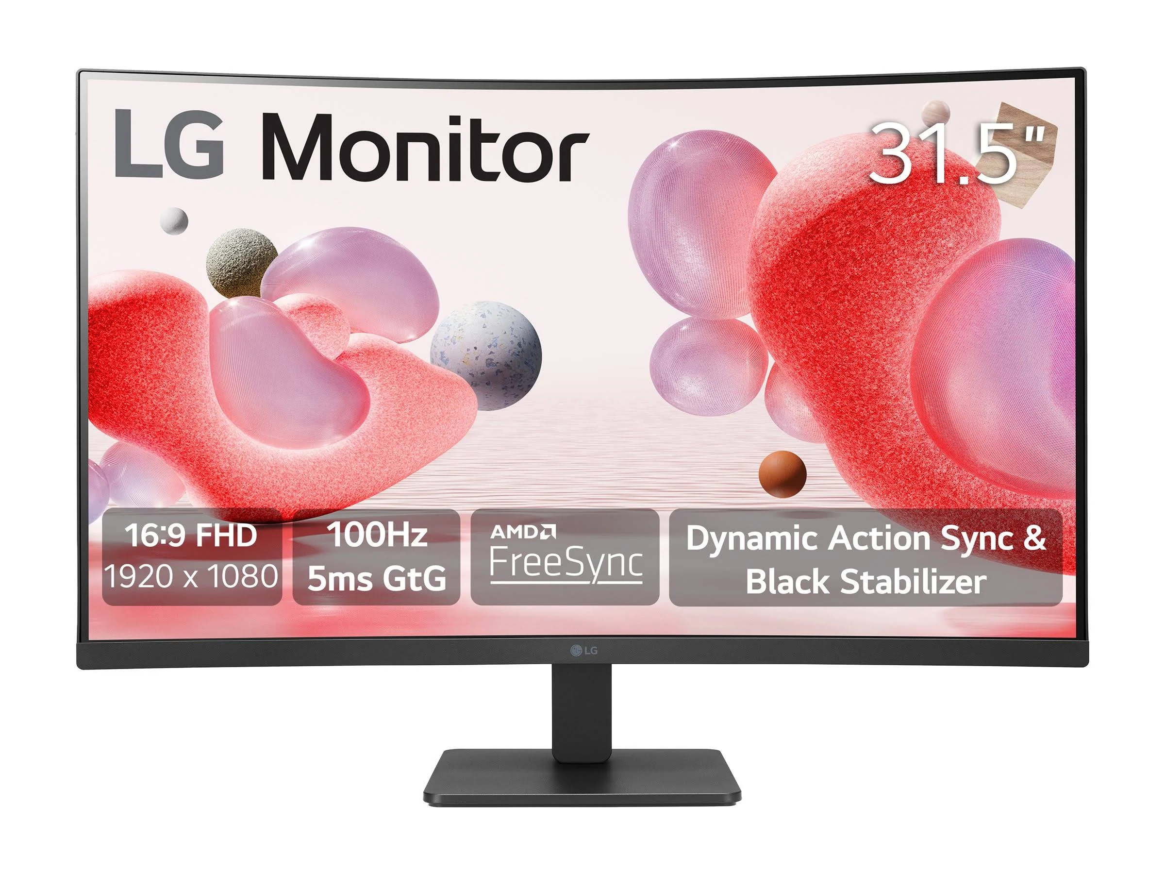 LG 32MR50C-B 32-inch FHD 100Hz 5ms Curved Monitor - Carton Damage
