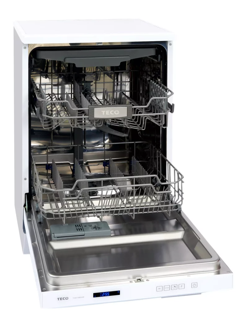Teco 60cm 15 place setting white glass door dishwasher_TDW15WGAM_Carton Damaged