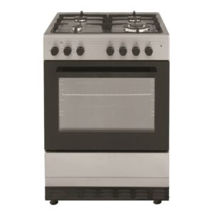 Tisira TFGM629XE 60cm 65L Dual Fuel Upright Cooker in Stainless Steel - Carton Damaged