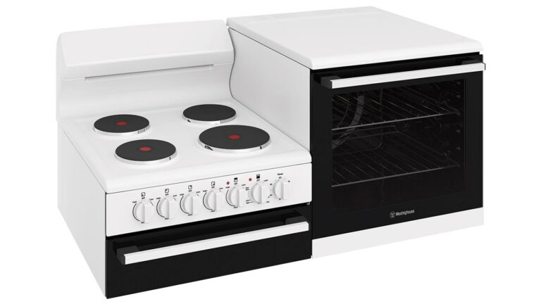 Westinghouse 110cm Freestanding Elevated Electric Cooker WDE132WC-L - Factory Seconds